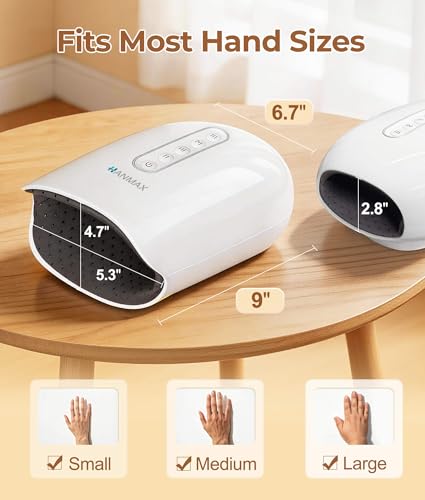 Cordless Hand Massager with Heat and Compression