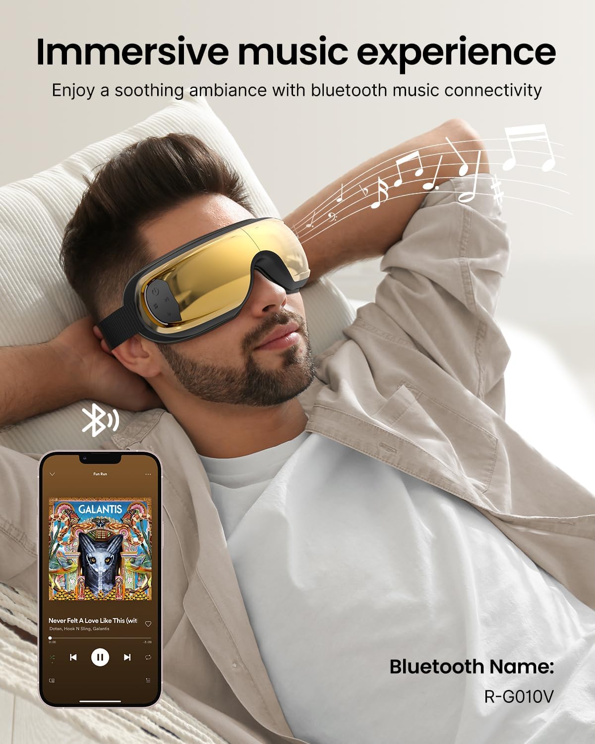 RENPHO Eyeris 3 Eye Massager with Heat and Cooling, Massaging Eye Mask