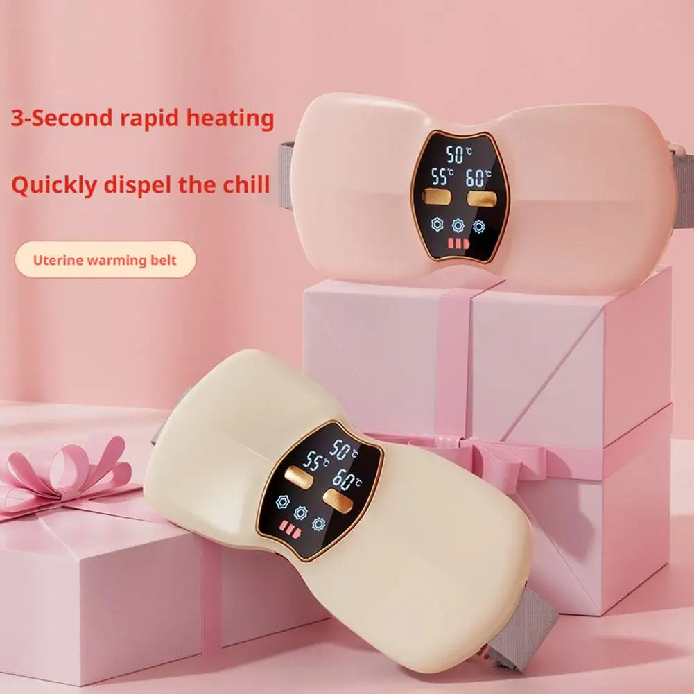 Electric Warming Abdominal Belt – Heated Massager for Women