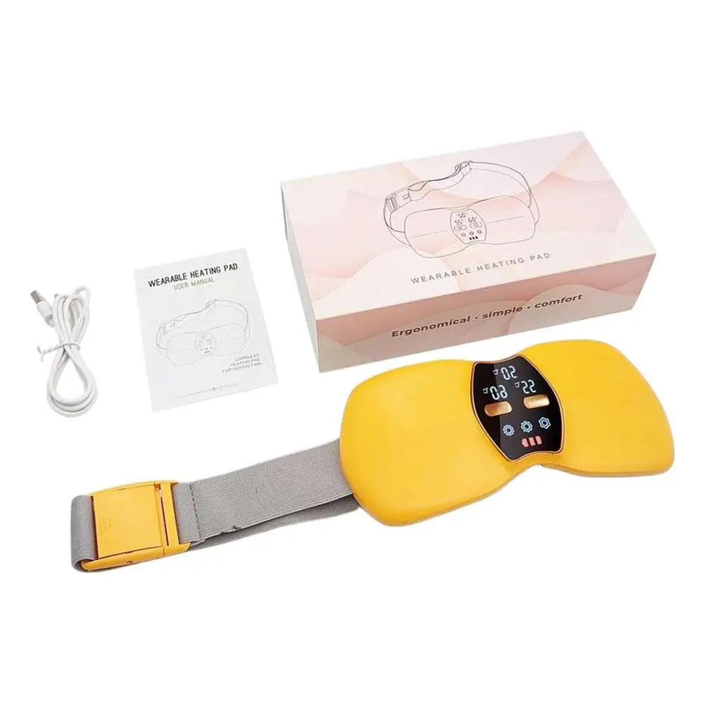 Electric Warming Abdominal Belt – Heated Massager for Women