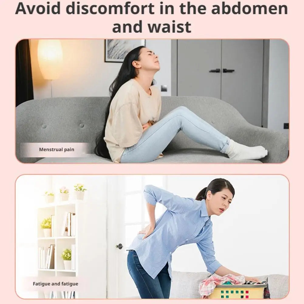 Electric Warming Abdominal Belt – Heated Massager for Women